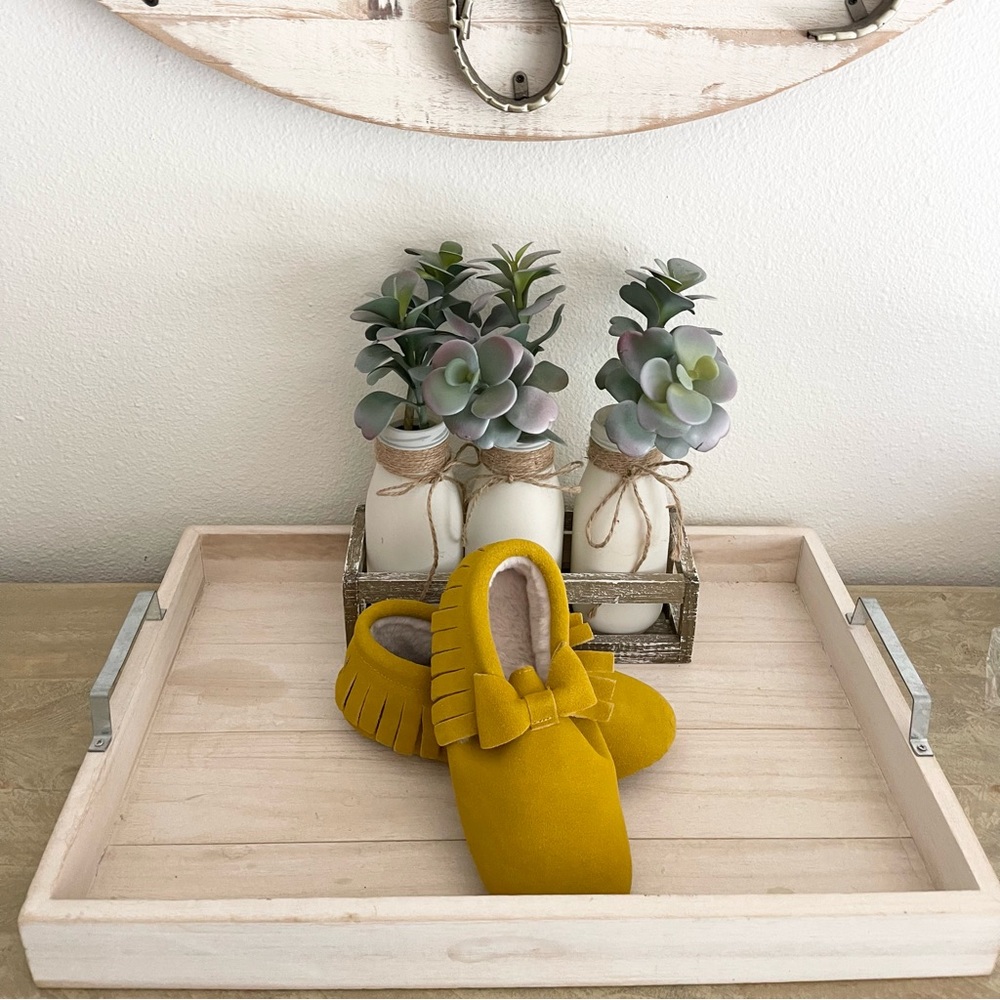 Monkey Feet Mustard Fur Moccasins - Picture 4 of 4